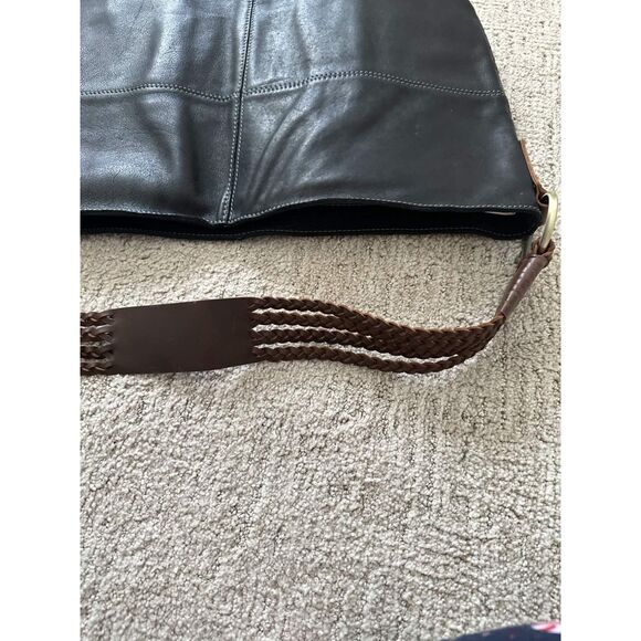 Carbon2Cobalt "All-In Bag" Leather Shoulder Bag- New Without Tags - Picture 5 of 5